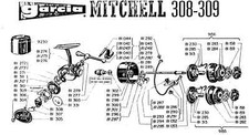 new Old Stock Garcia Mitchell 308 309 408 908 Fishing Reel Parts YOU PICK picture
