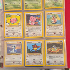 Pokémon TCG Neo Genesis Binder Page Lot 9 Cards - Dratini Dunsparce Ekans EN picture