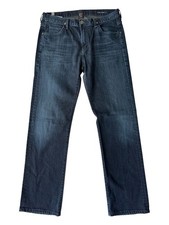 Citizens of Humanity 33x31 Sid straight leg stretch denim blue jeans EUC picture
