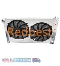 Full Alu 3 Row Radiator+Shroud+Fan CHEVY/GMC R2500 V3500 7.4L 454Cu V8 1989-1991 picture