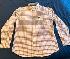 L.L.Bean Men’s Stretch Oxford Shirt Medium Antique Red Plaid Slightly Fitted NWT picture