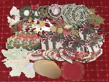 Anna Griffin Vtge. 3-D/flat/foil Miscellaneous Christmas Embell. st of 74 NEW picture
