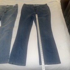 No Boundaries Women’s Jeans Lot 2 Size 14 16 Bootcut Blue Stretch Denim picture
