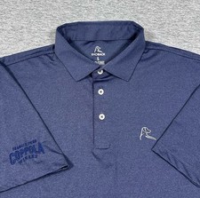 Rhoback Polo Shirt Mens Size Large Blue Performance Stretch Golf Francis Coppola picture