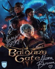 Signed Baldur’s Gate Jennifer English and Aliona Baranova 8x10 Official Pix COA picture