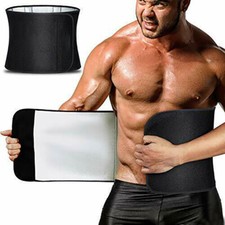 Men Waist Trimmer Belt Sweat Wrap Slimming Tummy Stomach Weight-Loss Fat Burner picture
