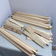 9 1/8” Deep Unassembled Honey Bee Frame Wedge Top Split Bottom 10pack For Wax picture
