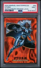2024 Skybox Marvel Masterpieces ’92 Platinum Storm 02/25 Orange Lava PSA 9 picture