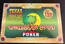 TDC Games Caribbean Stud Poker Trainer Home Casino Complete Game Set MPN 1720 picture