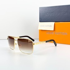 Louis Vuitton Z0259U Sunglasses Gold Metal Frame Brown Gradient Lens New w/ Box picture