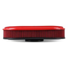 Holley 120-404 Vintage Series Oval Air Cleaner Gloss Red Machined picture