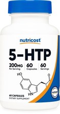 Nutricost 5-HTP 200mg, 60 Capsules (5-Hydroxytryptophan) - Gluten Free, Non-GMO picture