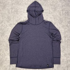 Duckworth Maverick Helle Rambouillet Merino Wool Hooded Base Layer Made USA XS picture