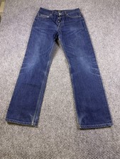 A.P.C. A L'ANGLAISE Jeans Mens 32x32 Blue Med Wash Straight Selvage Denim Pants picture