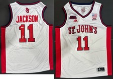 Zuby Ejiofor Autographed/Signed St. John's Red Storm White Jersey PSA Auto Hawks picture