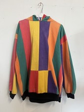 Vintage 80s 90s Custom Double Hood Hoodie Hip Hop Cross Colours Style L picture