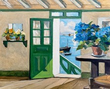 Raymond Wintz: The Green Door, Brittany 22x30 Archival Quality Fine Art Print picture