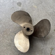 Vintage Mercury Quicksilver Bronze 3-Blade Propeller 48-22105A2 picture