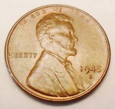 1945 S Lincoln Wheat Cent / Penny  AVE CIRCULATED  **FREE SHIPPING** picture