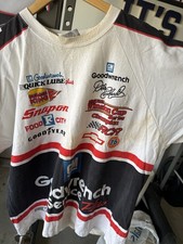Dale Earnhardt NASCAR T-Shirt Men's White Goodwrench Racing AOP Y2K Vintage picture