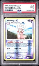 2008 Pokémon Diamond & Pearl Slowking 28 Reverse Foil Great Encounters PSA 9 picture