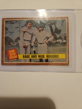BABE RUTH 1962 TOPPS BABE RUTH SPECIAL #137 MANAGER HUGGINS YANKEES Q7360 picture