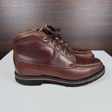 Vtg Filson Men 7904 Uplander Chukka Leather Boots Outdoor Moc Toe USA Vibram 9 D picture
