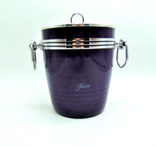 Fiestaware  Fiesta Ice Bucket Purple with Silver Tone Trim, Clear Lid picture