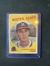 1959 Topps - Warren Spahn #40 Born 1921 picture