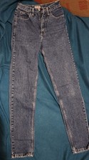 GUESS Women's Blue Denim Jeans 100% Cotton Zip/Button 5-Pocket Logo Solid picture