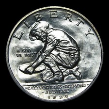 1925-S California Commemorative Half Gem BU Stunning Details Silver Coin #KK940 picture