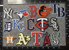 *LOT 31 * ALL MLB TEAMS HAT LOGO 2-3” IRON ON PATCHES + 1 MLB LOGO SHIPS FREE picture