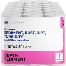 20-PACK of Aquaboon Sediment Water Filter Whole House Big Blue 1 Micron 10