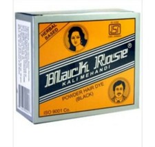 3 Boxes 15 Packs Black Rose 50g Each Box Kali Mehndi Henna Herbal Base Hair Dye  picture