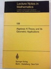 Lecture Notes 108 Algebraic K-Theory And It's Geometric Applications 1969 Dold picture