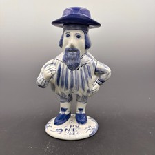 Williamsburg Restoration Authentic Delft Mr NoBody Decanter Delft Blue Porcelain picture