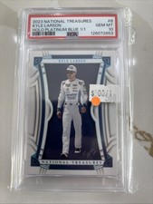 2023 national treasures Kyle Larson Holo Platinum 1/1 Psa 10 Rare Hard To Grade picture