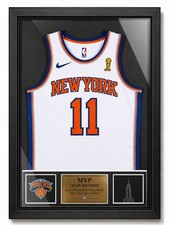 8x10 WallArt Print NBA Jalen Brunson Jersey Glass Framed (Limited-time Offer) picture