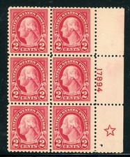 USA 1923 Washington 2¢ Carmine Flat Unwmk Perf 11  Scott #554 MNH Y816 picture
