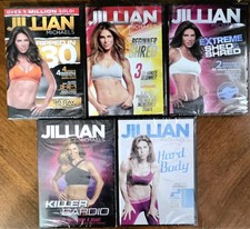 Jillian Michaels DVD Lot 5 Workout Fitness 30 Day Shred Killer Cardio Extreme picture