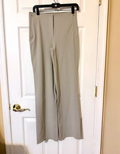 lululemon Women’s Beige Solid Pull-on flare dress pants with zip pockets 8 picture