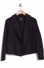 Theory Sileena S New Navy LT Divide 2 Jacket Petite PS - NWT -  picture