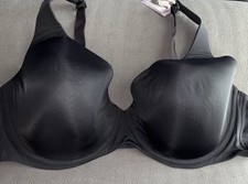 NWT Catherines Plunge Underwire Uplifting Bra Black 54C picture