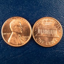 (1) 1959-D Lincoln Memorial Cent, Uncirculated Condition, BU Red Penny J4 picture