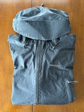 Patagonia Gortex Men's Black Hooded windbreaker Mens size M Read Description  picture