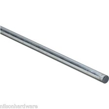 (20)-Hillman Steelworks Zinc Plated Steel 3/8 In. X 3 Ft. Solid Rod 11153 picture