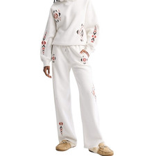 A&F Sunday Fleece Sweatpants Hoodie Set Size Medium Tall NWT Light Sand Pattern picture