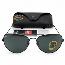 Ray-Ban RB3026 62mm Black Frame Black Lens Aviator Sunglasses picture