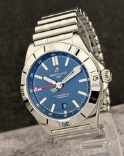 Breitling Chronomat GMT 40 Blue Dial A32398 2025 Active Warranty Card Box Paper picture