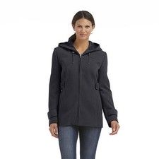Covington Women's Hooded Fleece Walking Black Jacket - Size S/M NWT picture